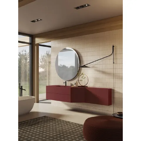 Mobile da Bagno Slide Rosso Oriente di Artesi