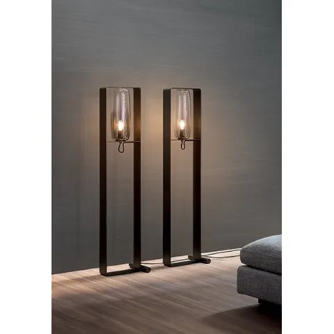 Lampada da terra Bio-s in metallo e vetro di Bonaldo