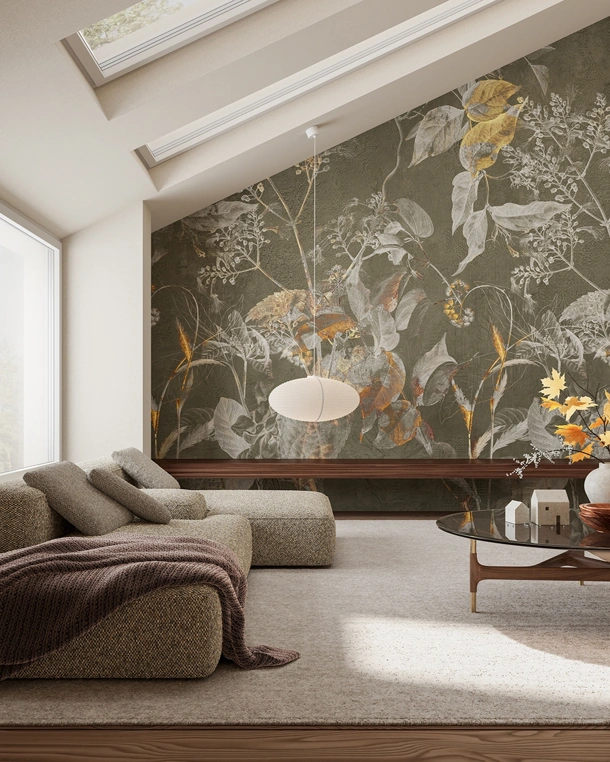 Carta da parati Cantico di Inkiostro Bianco