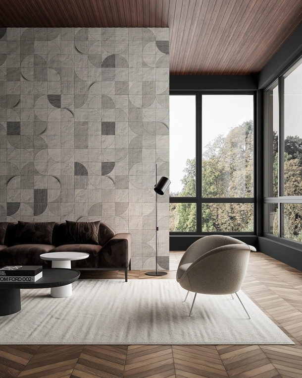 Carta da parati Mosaico lunare di Inkiostro Bianco