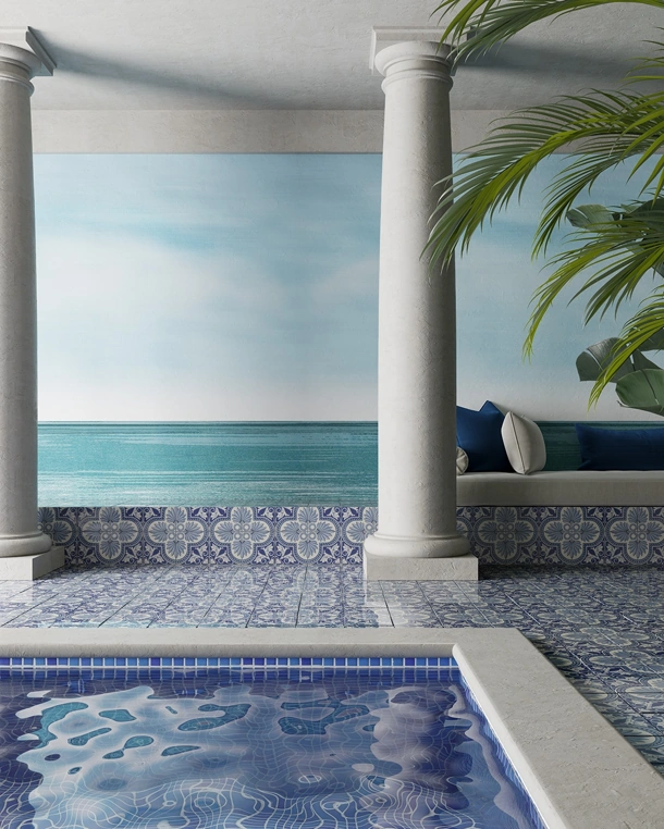 Carta da parati Oltremare di Inkiostro Bianco