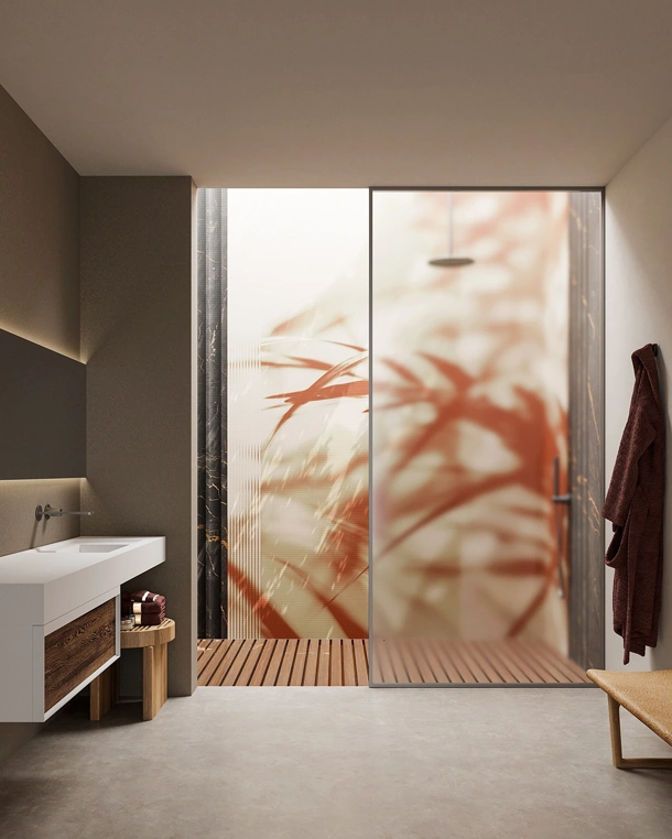 Carta da parati Stoneglass Inkiostro Bianco