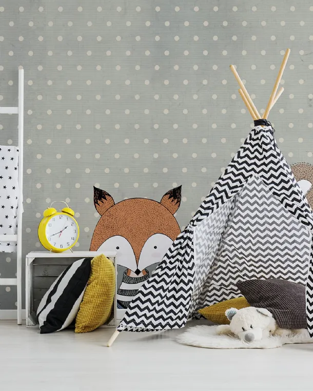 Carta da parati con illustrazione per bambini Sweet Dreams di Inkiostro Bianco