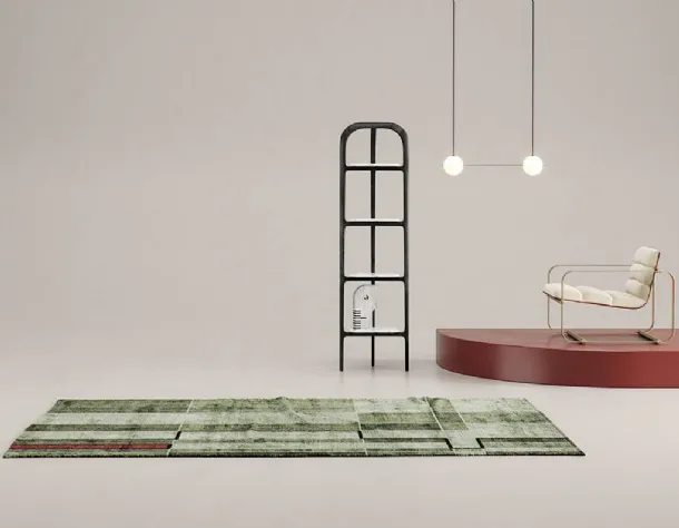 Tappeto Face Reloaded Marked Green di Sirecom