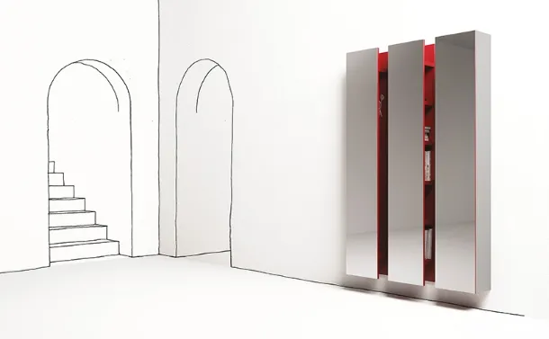 Contenitore con specchio Ambrogio di Minotti Italia