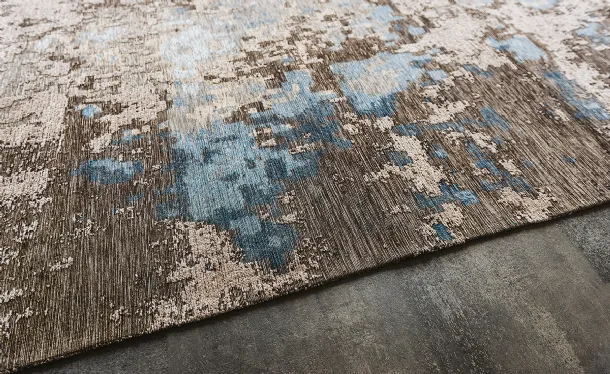 Tappeto in tessuto di cotone e ciniglia Radja di Cattelan Italia