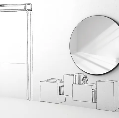 Specchio Sunset di Minotti Italia