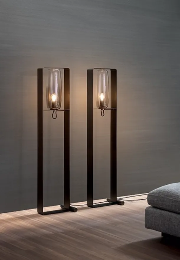 Lampada da terra Bio-s in metallo e vetro di Bonaldo
