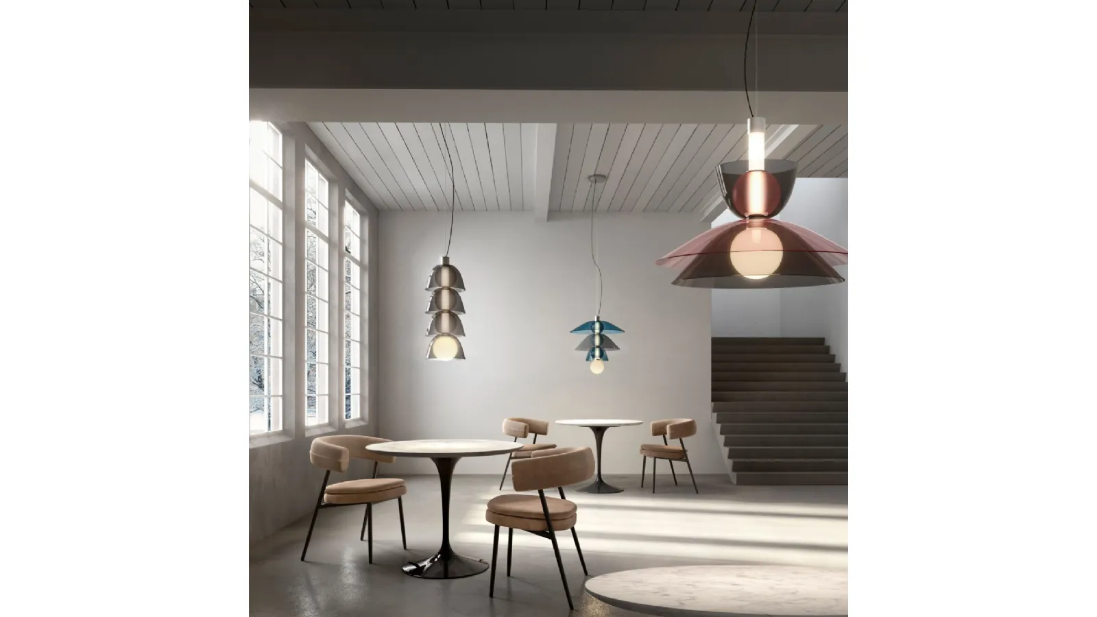 Lampada a sospensione Gems di Pentalight