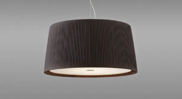 Lampada a sospensione Luxury in tessuto plissettato di Pentalight