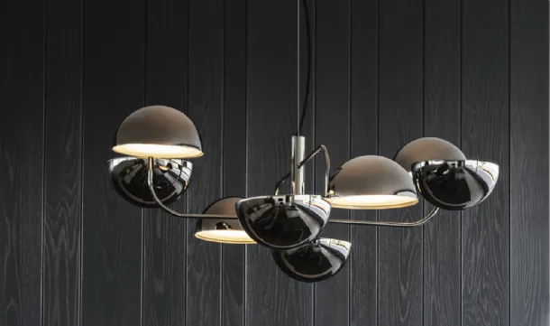 Lampada a sospensione con semisfere in metallo Elisabeth di Pentalight