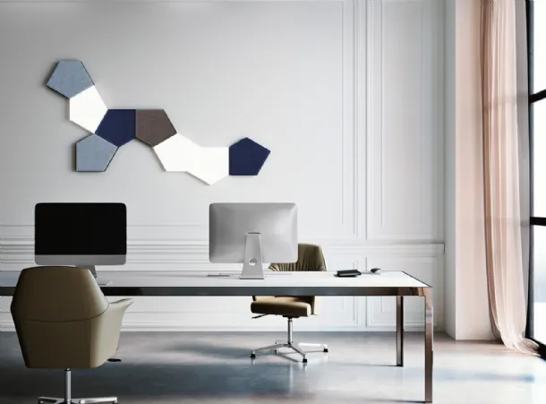 Lampada da parete Tile Applique in tessuto fonoassorbente di Pentalight