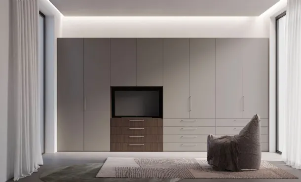 Armadio Night 50 con vano TV di Nardi Interni