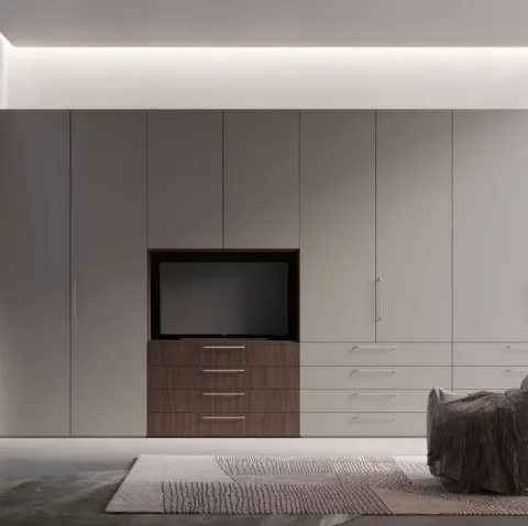 Armadio Night 50 con vano TV di Nardi Interni