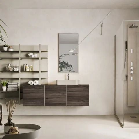 Mobile da Bagno Dress Geowood Moka di Artesi