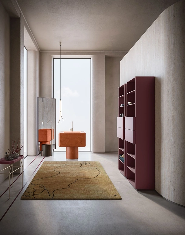 Lavabo Freestanding Des Evolution Sandstone 02 di Cerasa