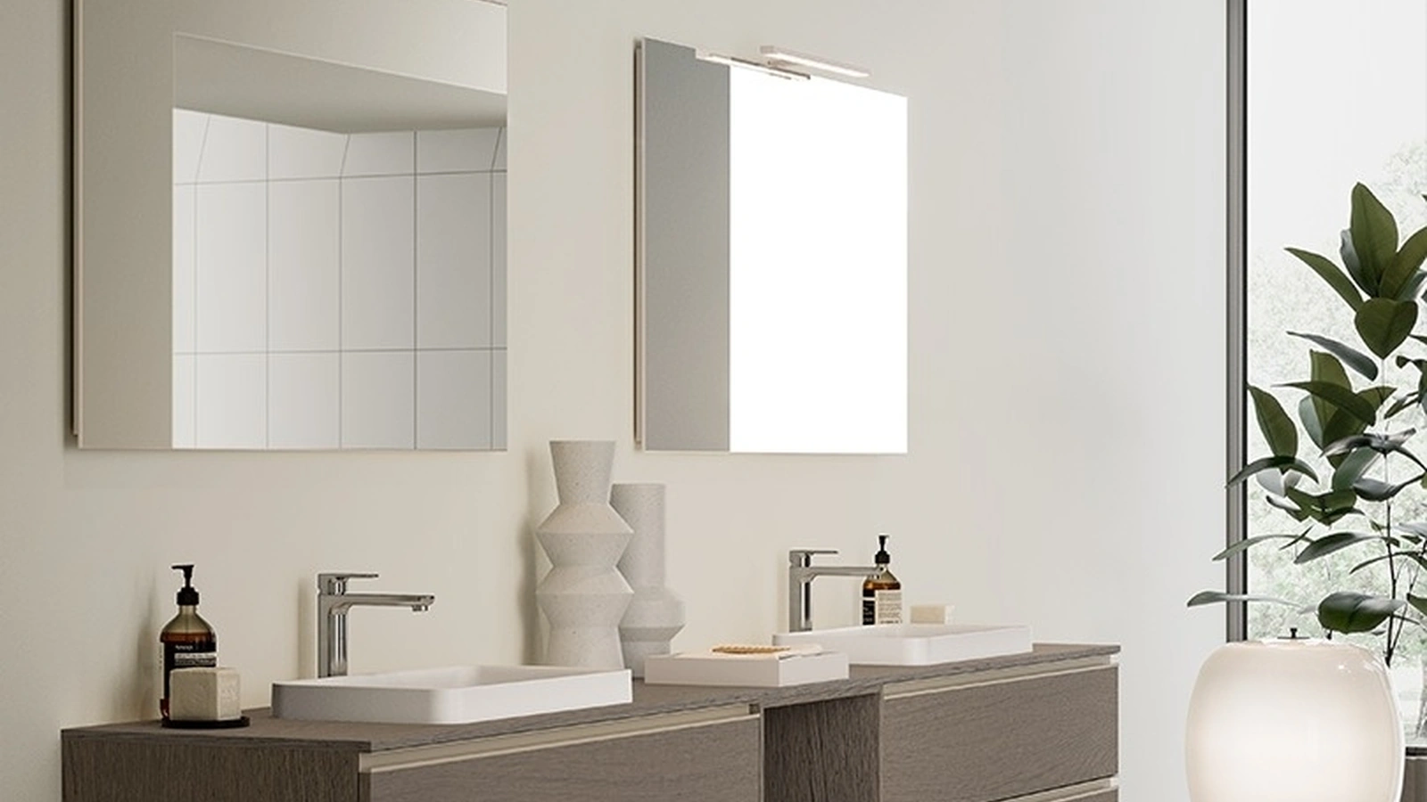 Mobile da Bagno sospeso Filo+ Horizon 07 di Artesi