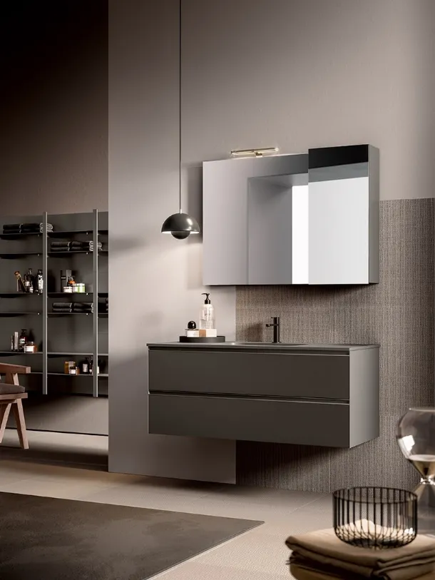 Mobile da Bagno Filo+ Horizon Piombo di Artesi