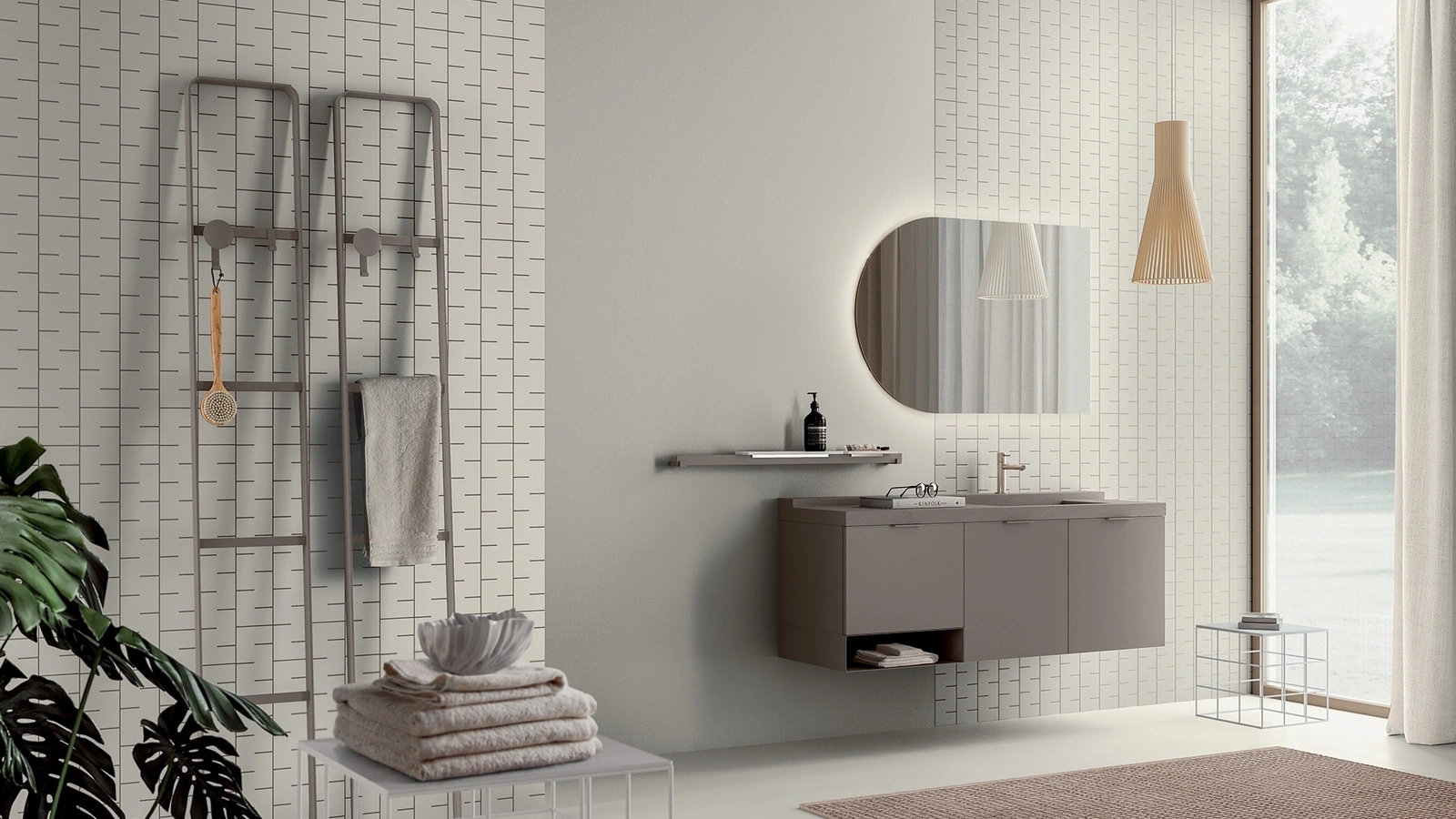 Mobile da Bagno sospeso Filo Push Handles 11 di Artesi