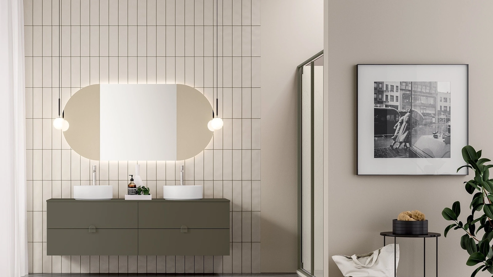 Mobile da Bagno Filo Push Handles 22 di Artesi
