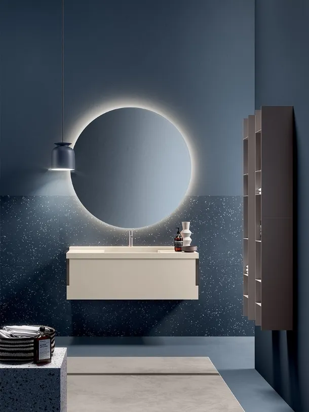 Mobile da Bagno Filo+ Vertical Creta opaco di Artesi