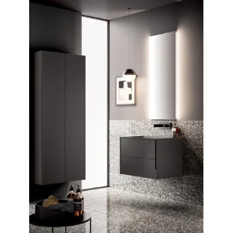 Mobile da Bagno Filo+ Vertical Piombo opaco di Artesi