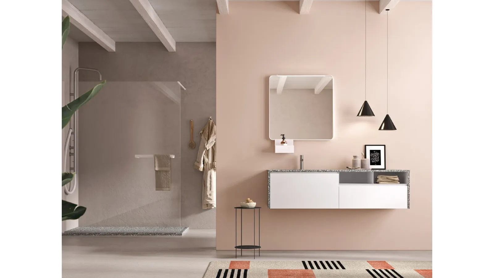 Mobile da Bagno Petra Bianco opaco di Artesi