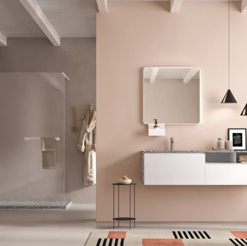 Mobile da Bagno Petra Bianco opaco di Artesi