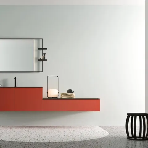 Mobile da Bagno Petra Mattone Opaco di Artesi