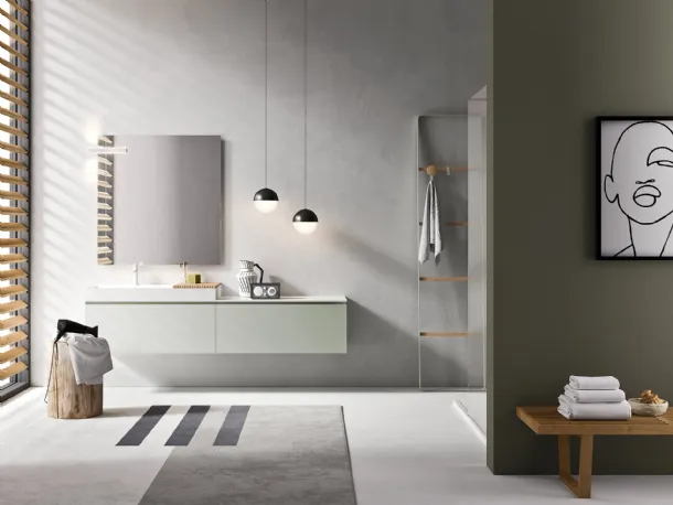 Mobile da Bagno Petra Quarzo Opaco di Artesi
