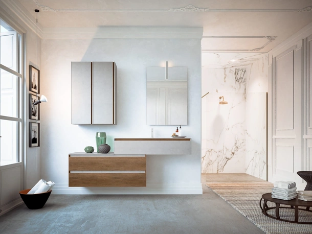 Mobile da Bagno sospeso Urban 04 di Artesi