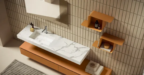 Mobile da Bagno Yang in Laccato di Artesi