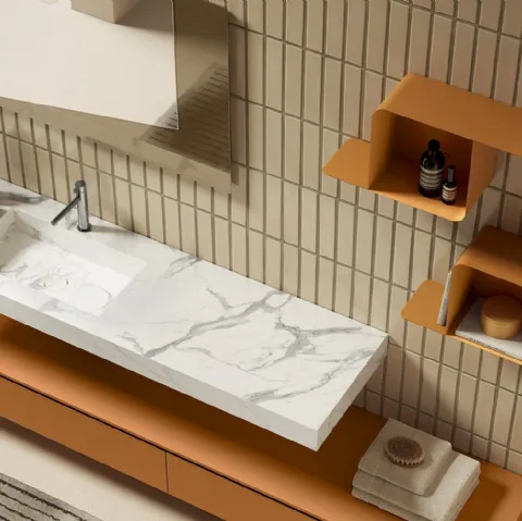 Mobile da Bagno Yang in Laccato di Artesi