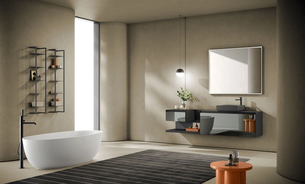 Mobile da Bagno sospeso Yoko 02 di Artesi