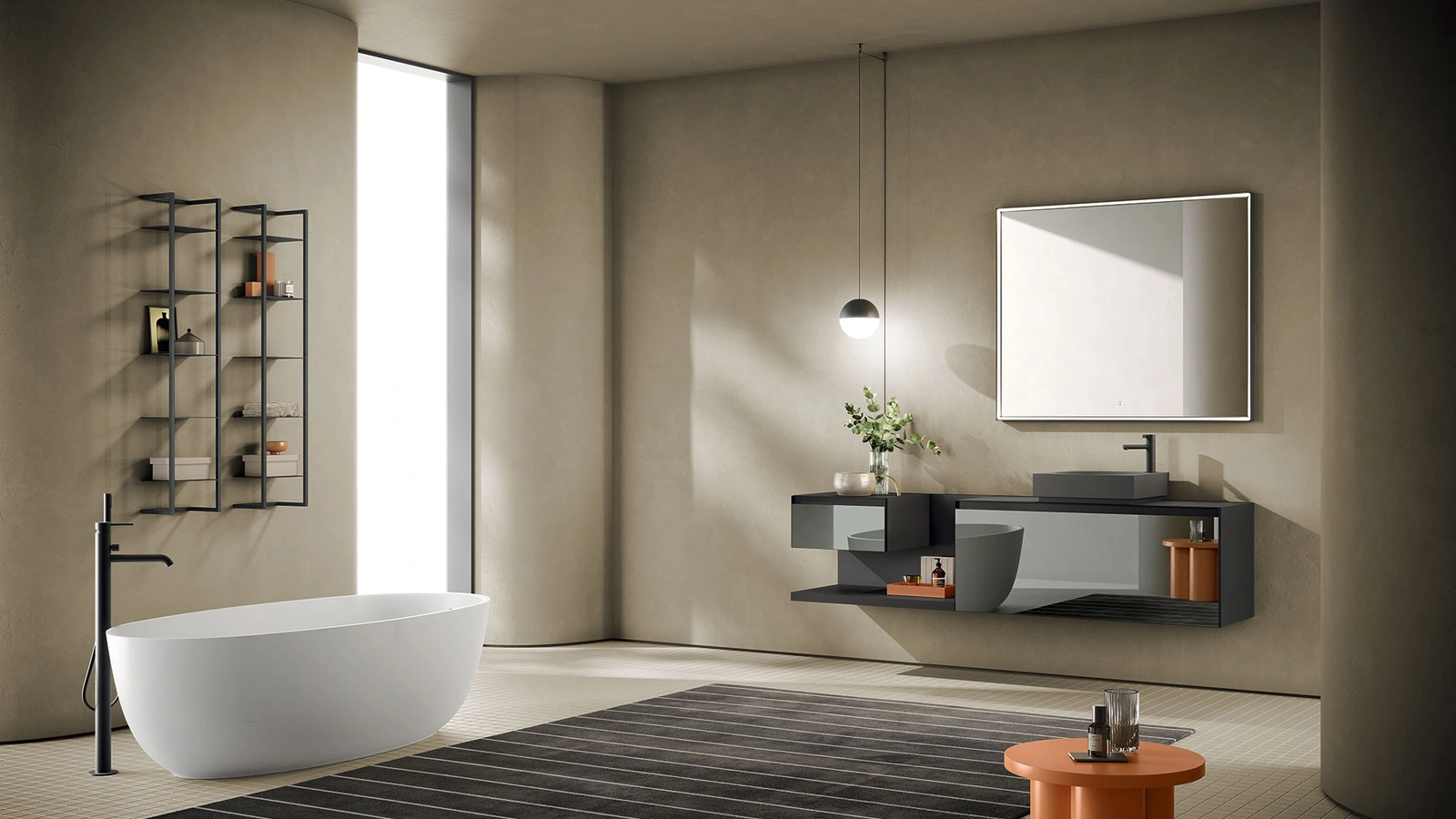 Mobile da Bagno sospeso Yoko 02 di Artesi