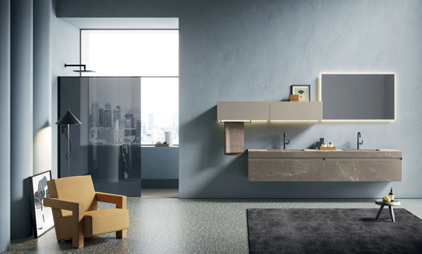 Mobile da Bagno sospeso Yoko 04 di Artesi