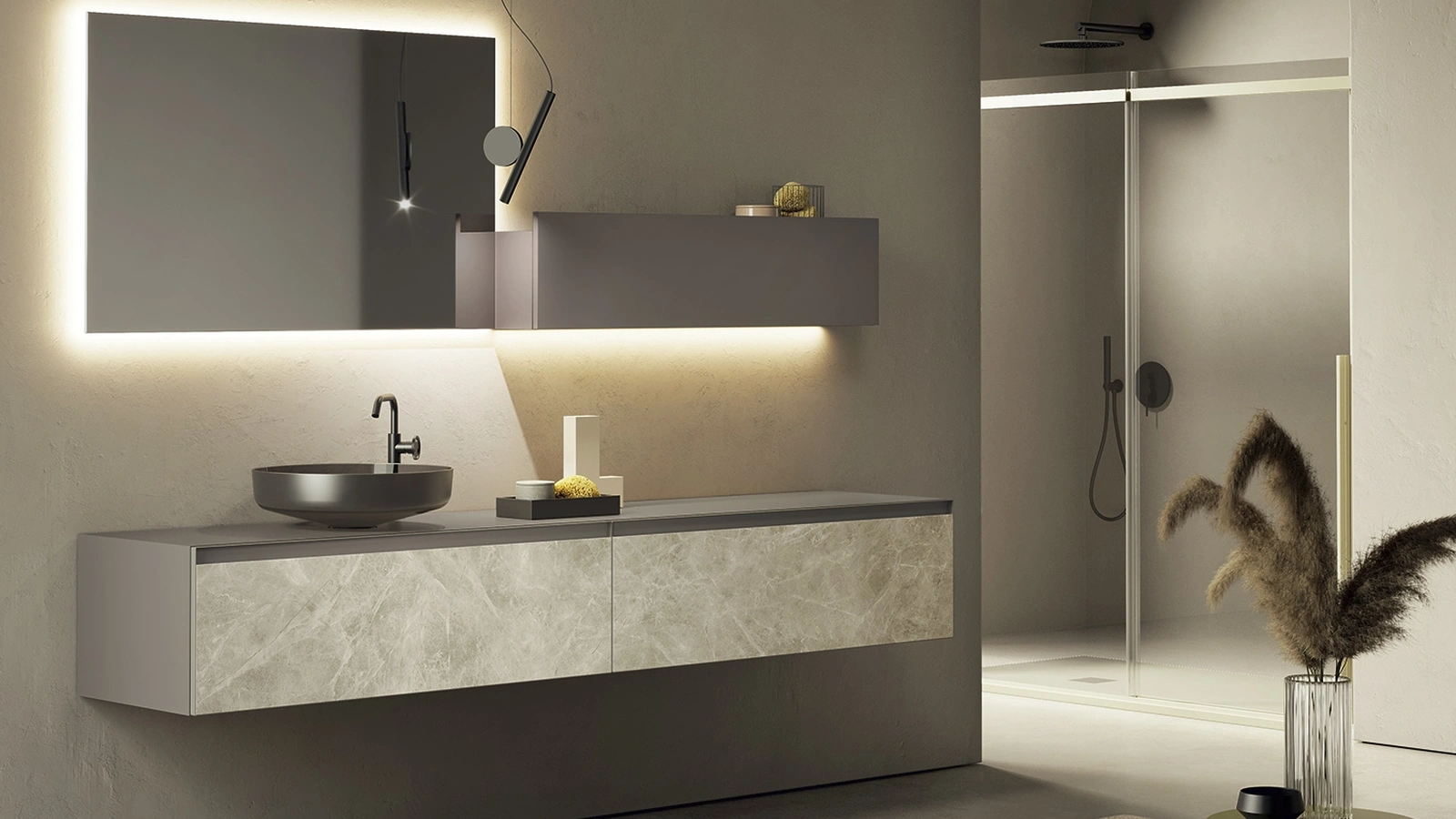 Mobile da Bagno sospeso Yoko 06 di Artesi