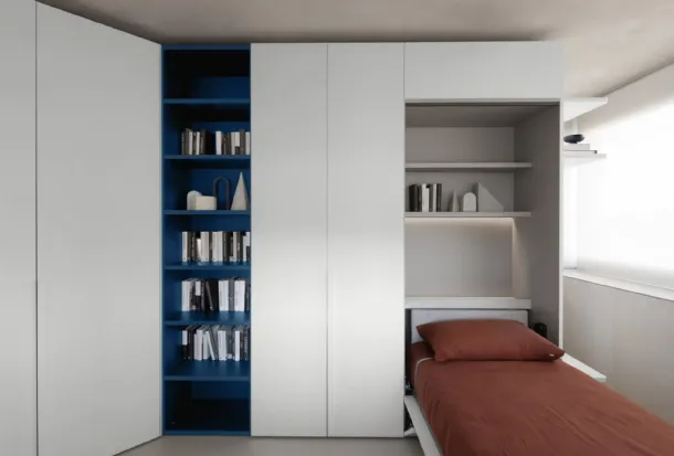 Cameretta salvaspazio con letto a scomparsa SM014 di Zalf