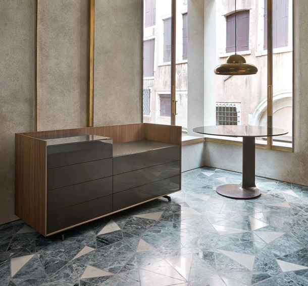 Comò Cabaret Glass di Sangiacomo