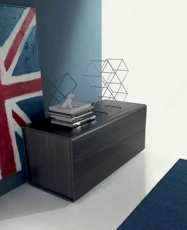 Comò di design in legno Volo di Fimar