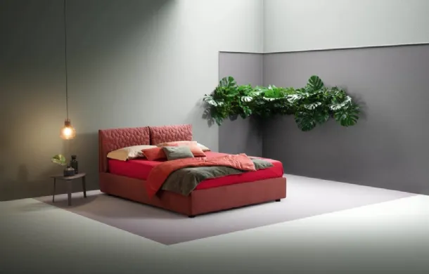 Letto in tessuto trapuntato e imbottito Spin di Bside