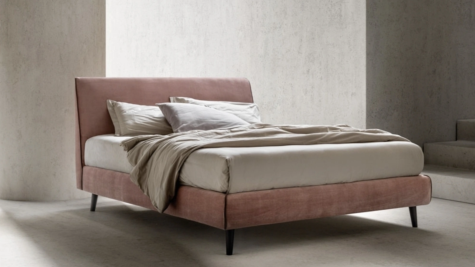 Letto con struttura in legno Time di Bside