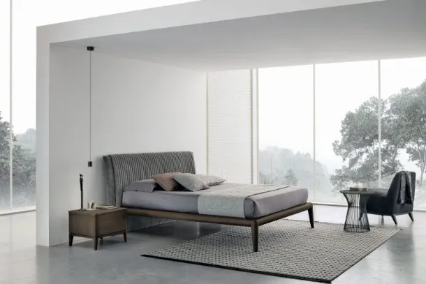 Letto con testiera in econabuk Marlena di Tomasella