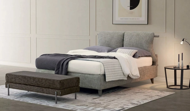 Letto in tessuto Pug con box contenitore di Oggioni