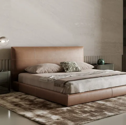 Letto in pelle Oris di Bonaldo