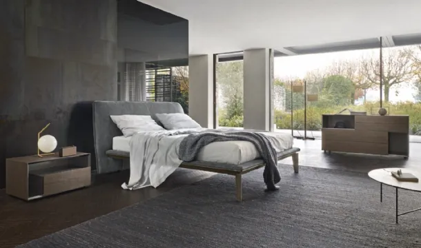 Letto con testiera Peplo di Sangiacomo