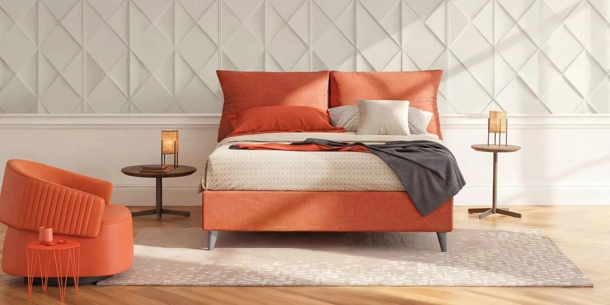 Letto Plissé con contenitore di Oggioni