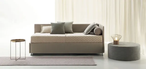 Daybed singolo in tessuto con letto estraibile Golf 417 di Oggioni