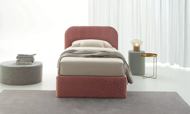 Letto Singolo con contenitore Golf 602A di Oggioni