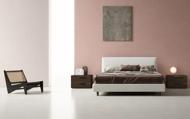 Letto in tessuto con estiera Luk Small di Zalf